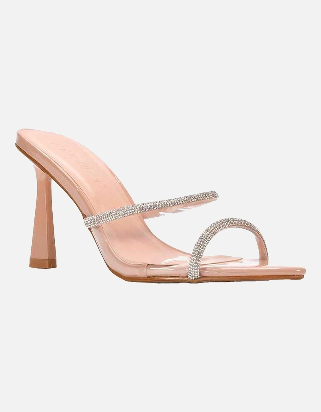 Womens/Ladies Luella Patent Leather Stiletto Heel Sandals, 6 of 5