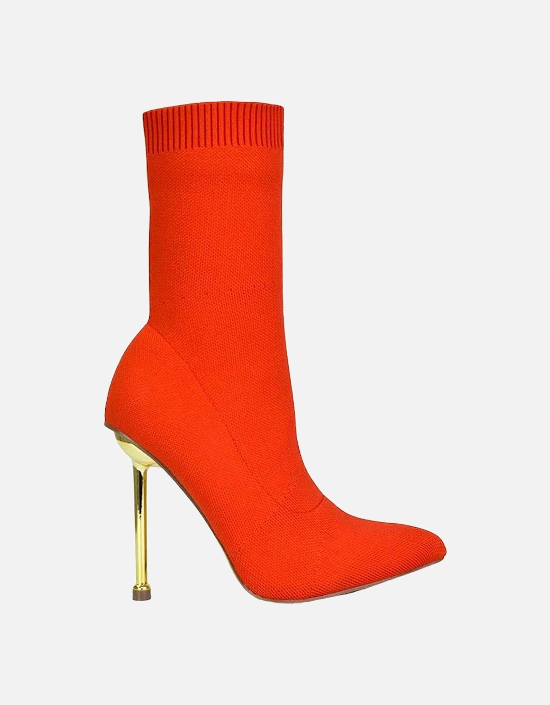 Womens/Ladies Raya Metallic Sock Boots, 5 of 4