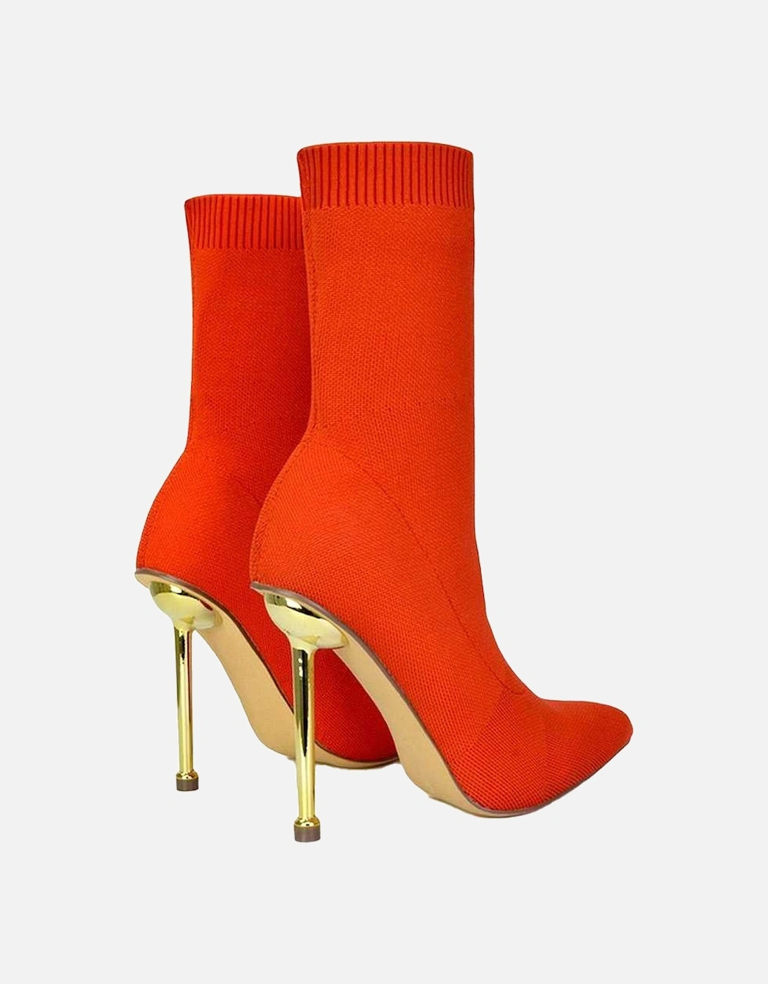 Womens/Ladies Raya Metallic Sock Boots