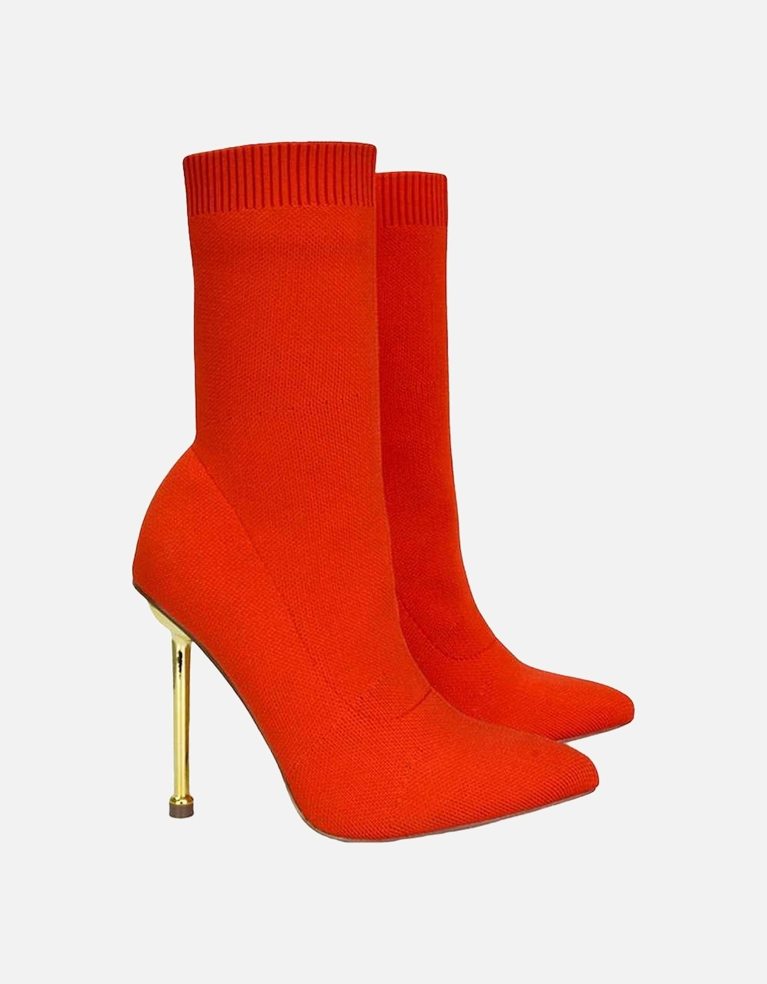 Womens/Ladies Raya Metallic Sock Boots