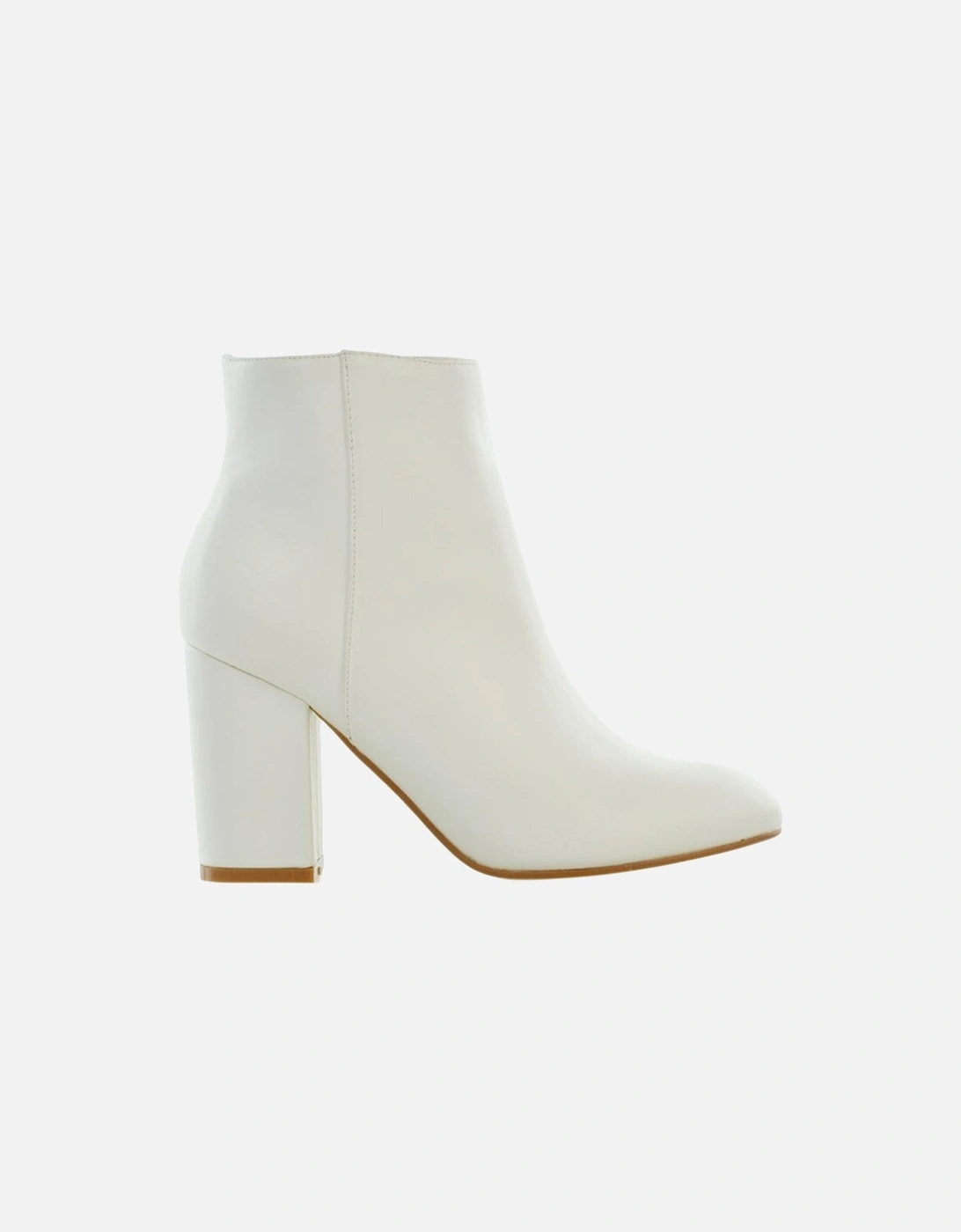 Womens/Ladies High Block Heel Ankle Boots