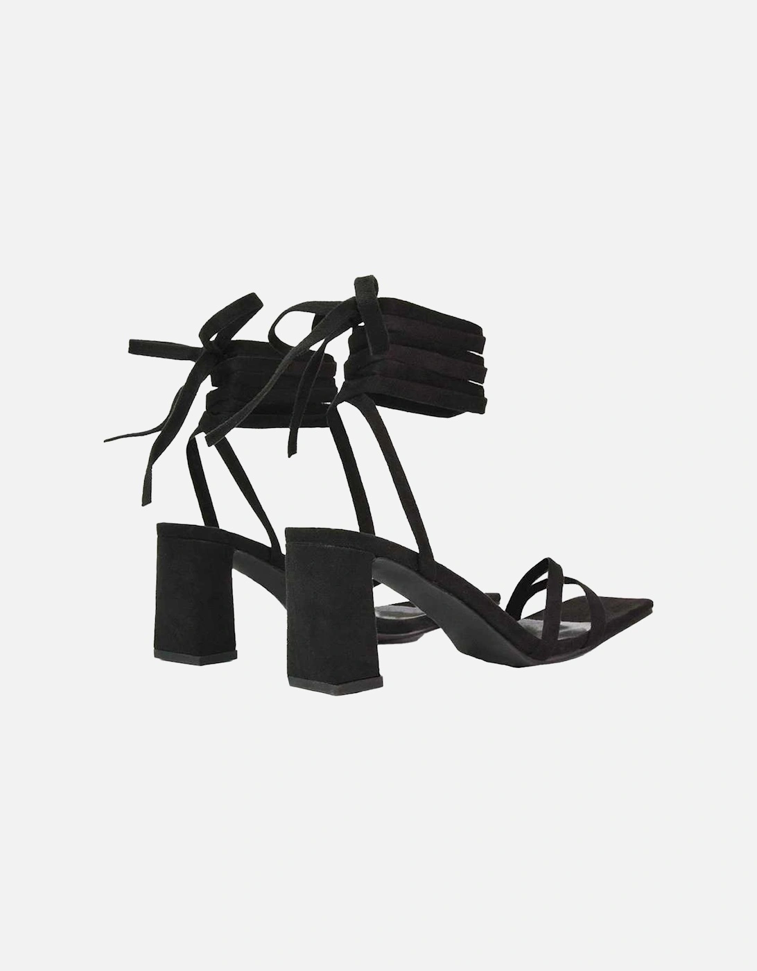 Womens/Ladies Tanyel Strappy Lace Up Mid Block Heel Sandals