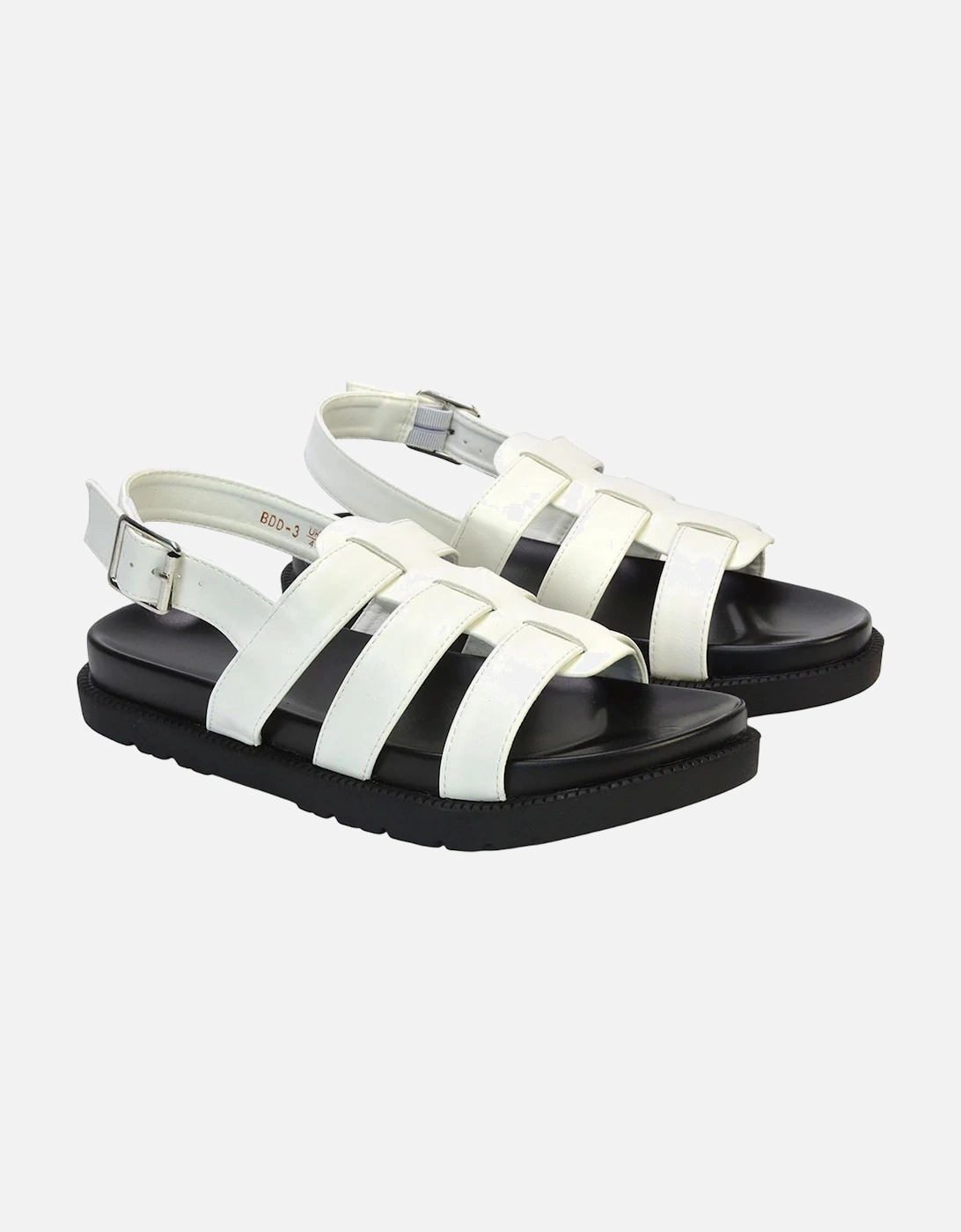 Womens/Ladies Strappy Platform Sandals, 5 of 4
