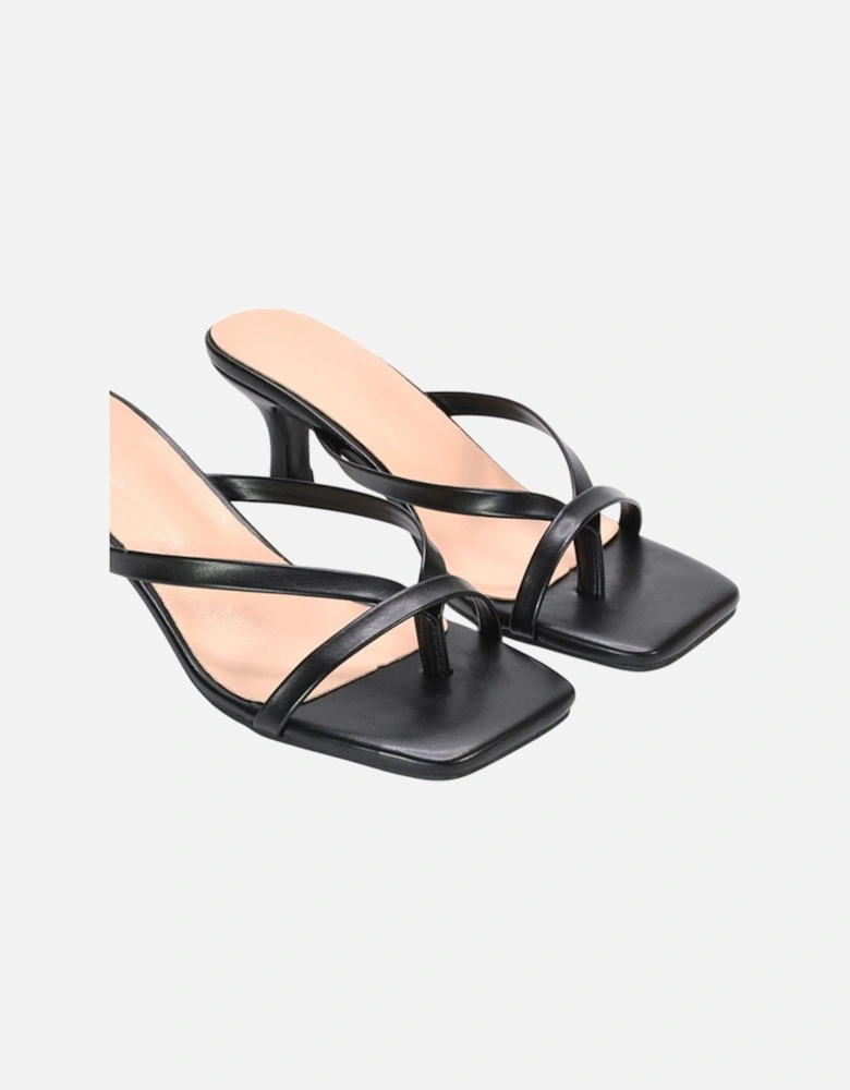 Womens/Ladies Tiana Kitten Heel Mule Sandals