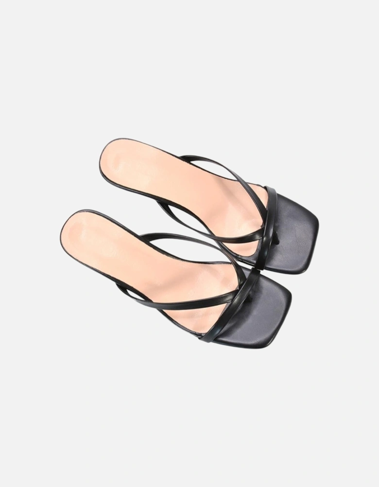 Womens/Ladies Tiana Kitten Heel Mule Sandals