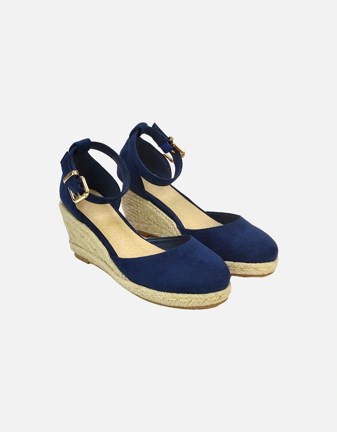 Womens/Ladies Forest Closed Toe Wedge Espadrilles, 5 of 4