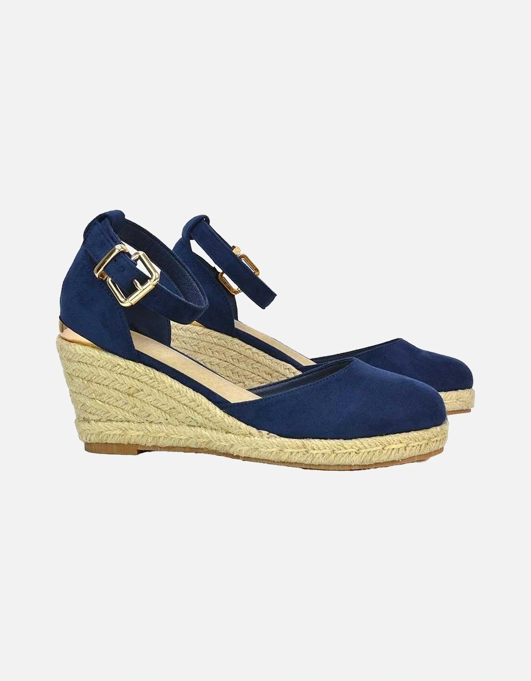 Womens/Ladies Forest Closed Toe Wedge Espadrilles