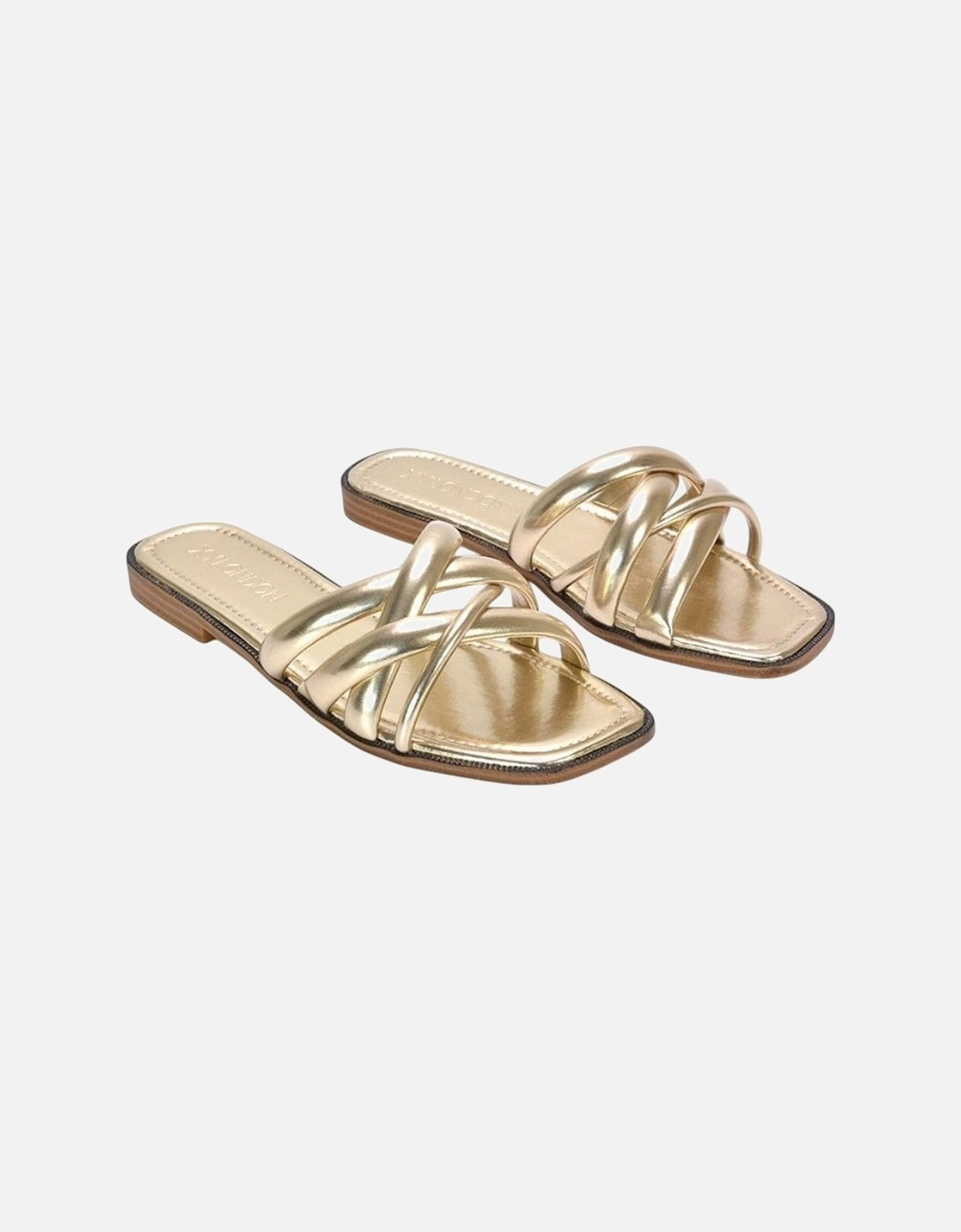 Womens/Ladies Fiona Strappy Open Toe Flat Sliders