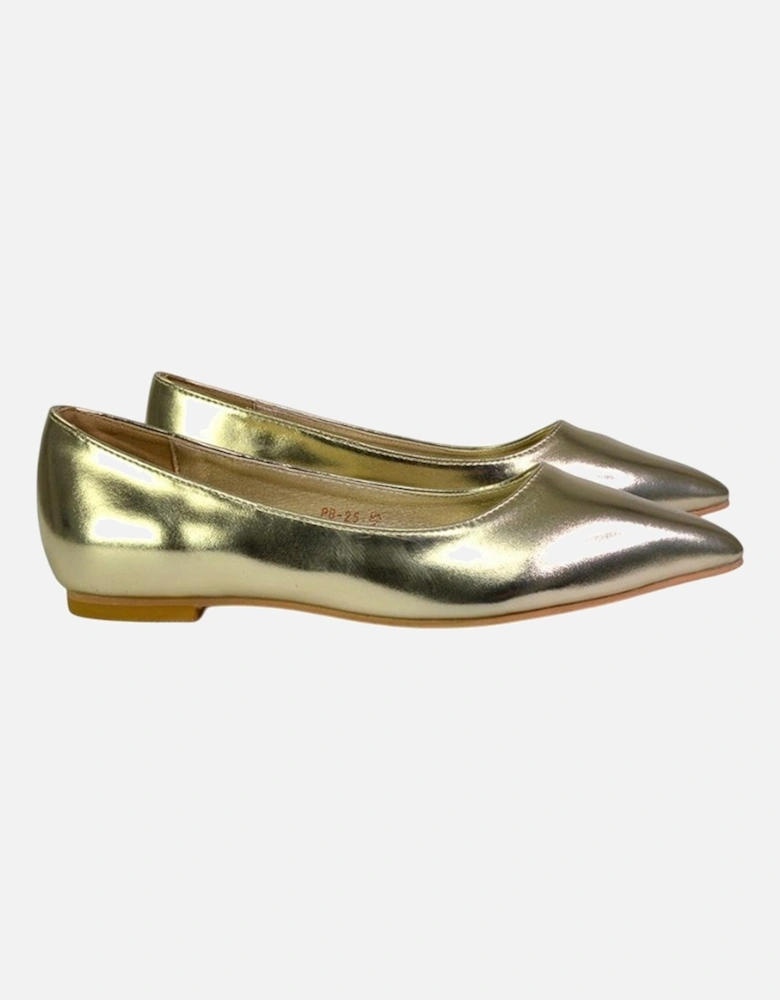 Womens/Ladies Bubbles Pointed Flat Ballerina Flats