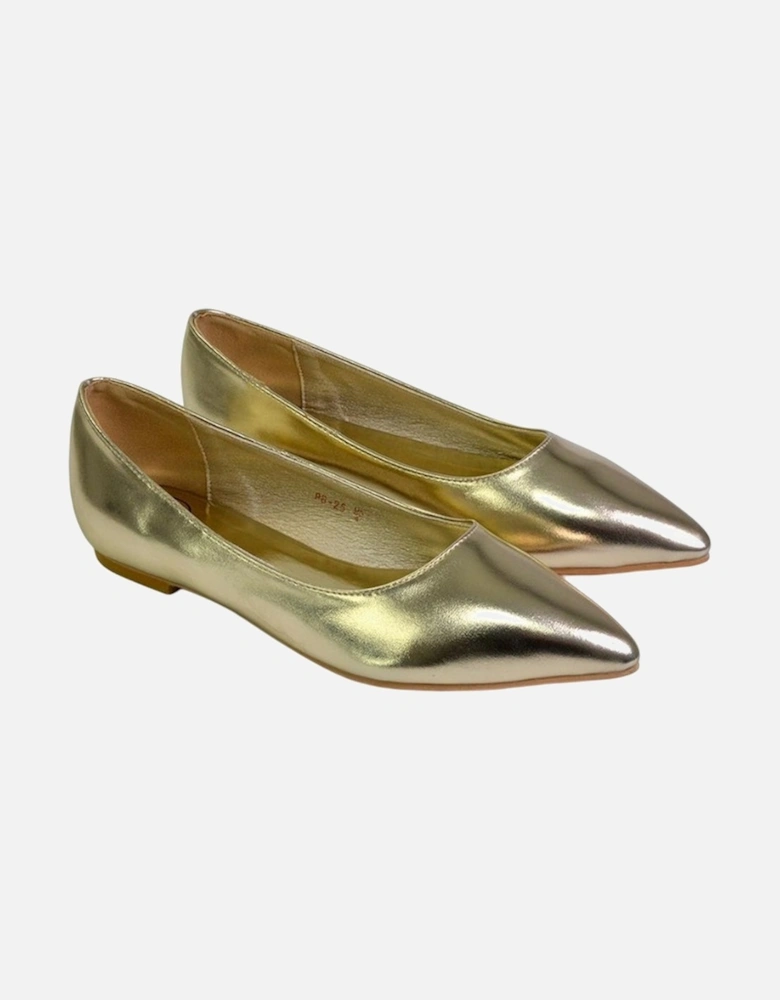 Womens/Ladies Bubbles Pointed Flat Ballerina Flats