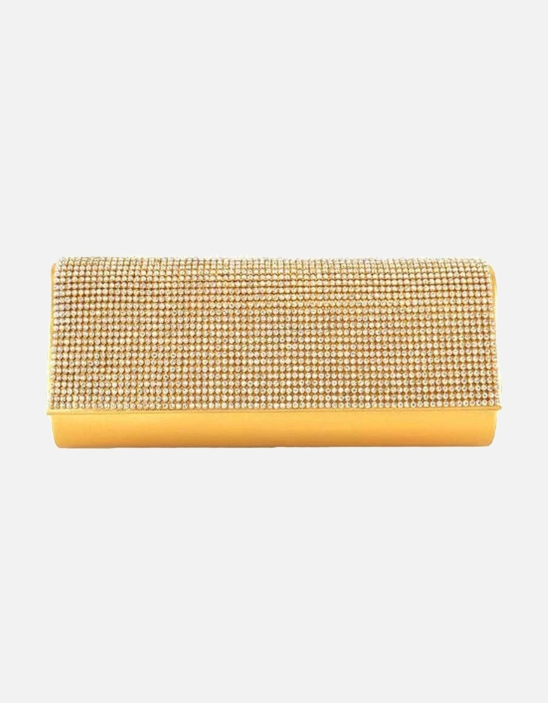 Rhinestone Chain Strap Clutch Bag