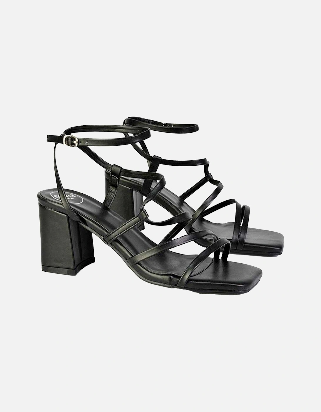 Womens/Ladies Jesy Crossover Square Toe Sandals