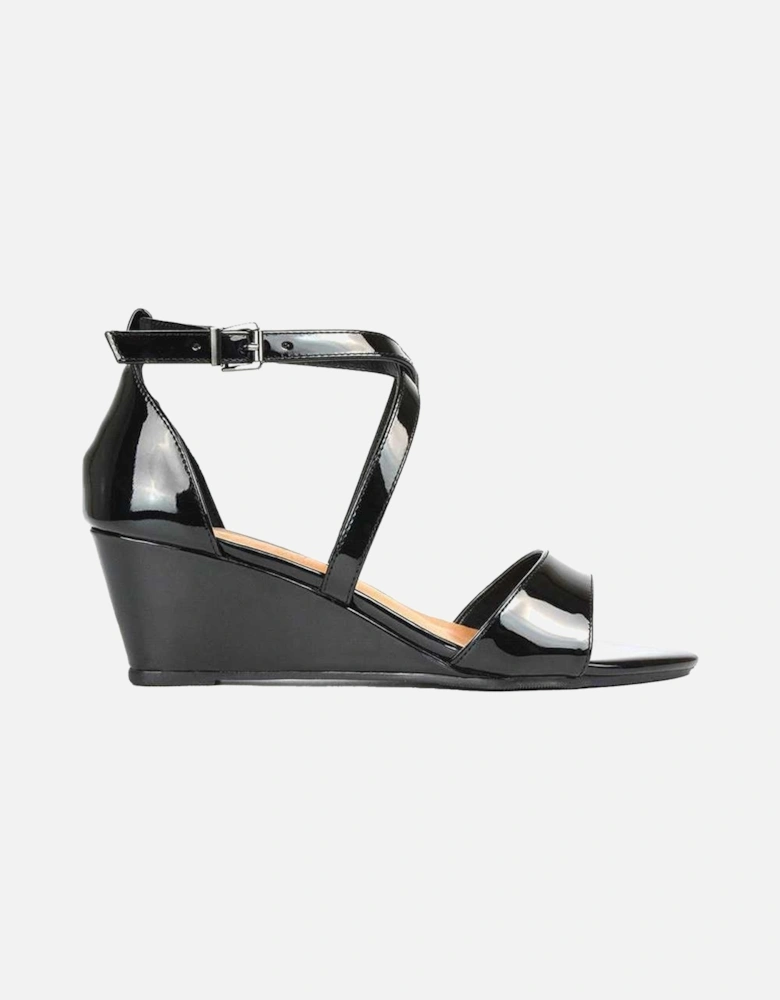 Womens/Ladies Kylie Strappy Low Wedge Sandals