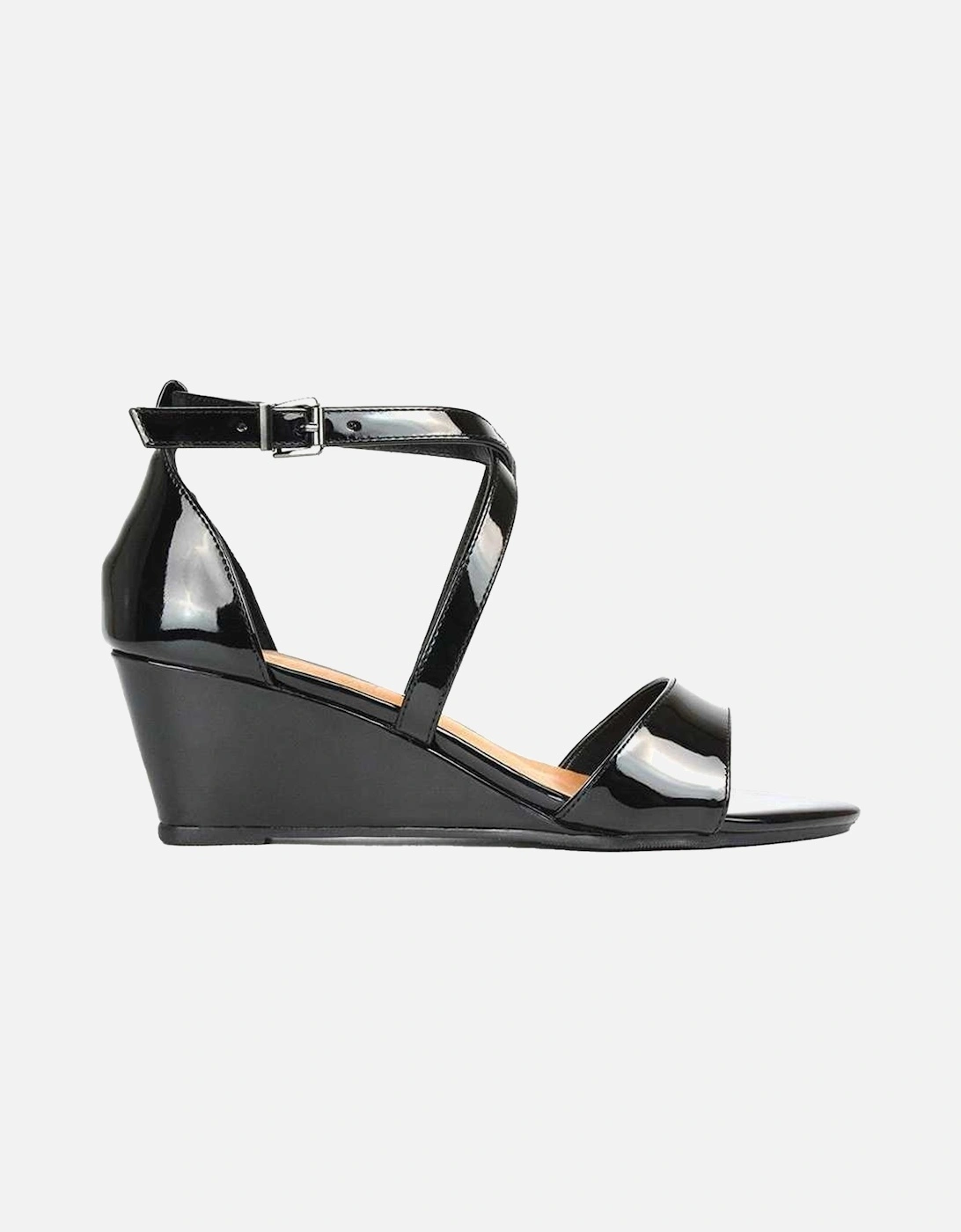Womens/Ladies Kylie Strappy Low Wedge Sandals