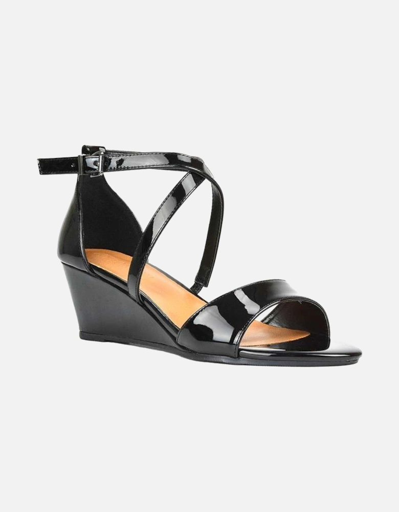 Womens/Ladies Kylie Strappy Low Wedge Sandals