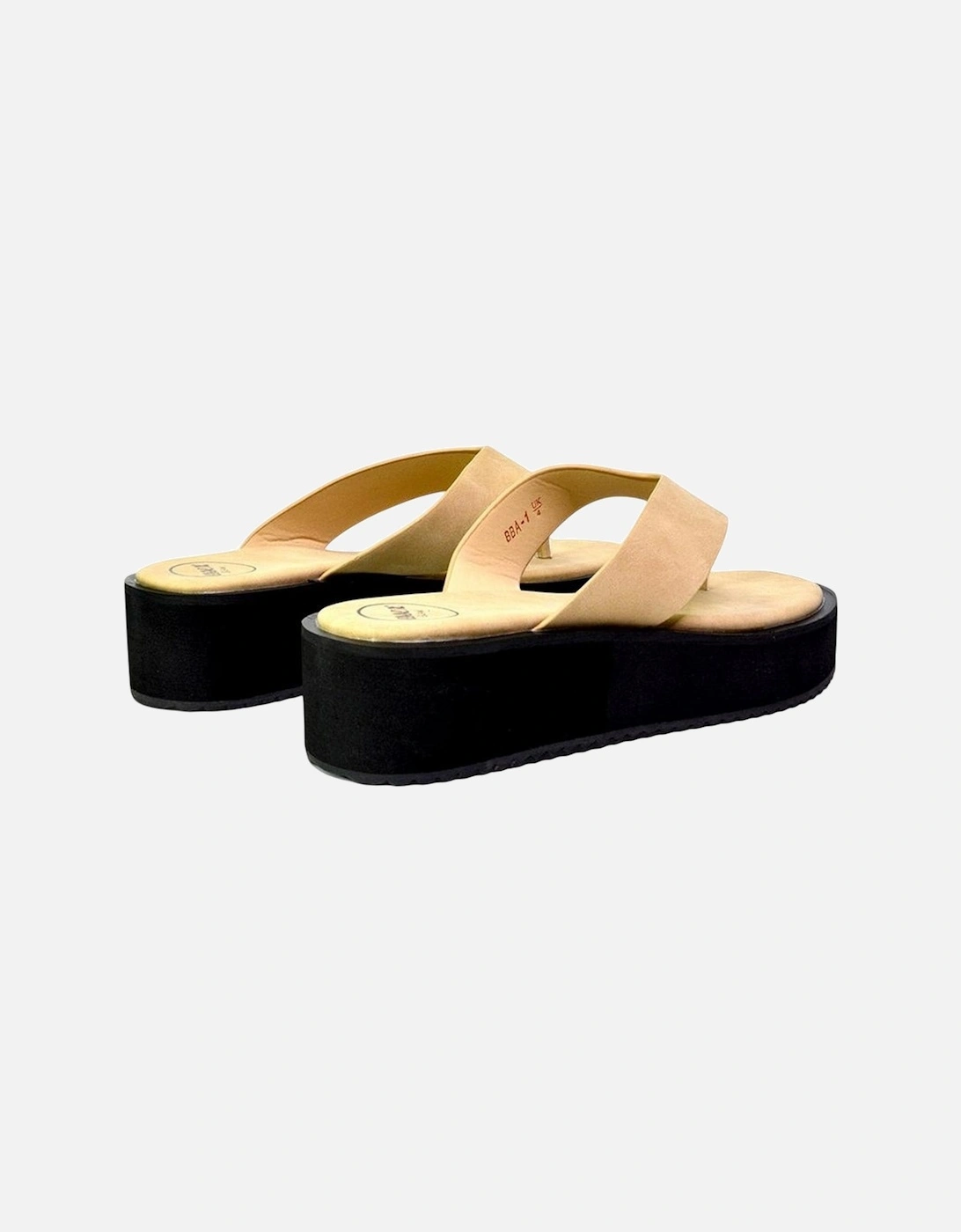 Womens/Ladies Tammi Thong Strap Flatform Sandals