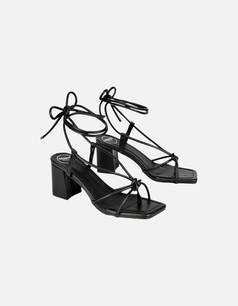 Womens/Ladies Mackenzie Lace Up Block Heel Sandals