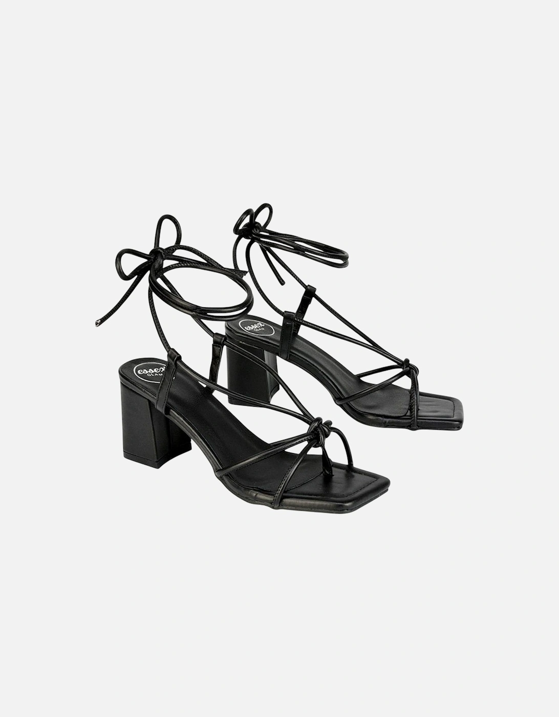 Womens/Ladies Mackenzie Lace Up Block Heel Sandals