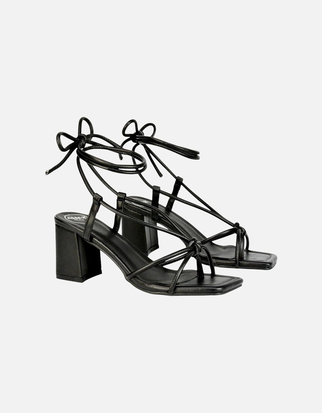 Womens/Ladies Mackenzie Lace Up Block Heel Sandals, 5 of 4