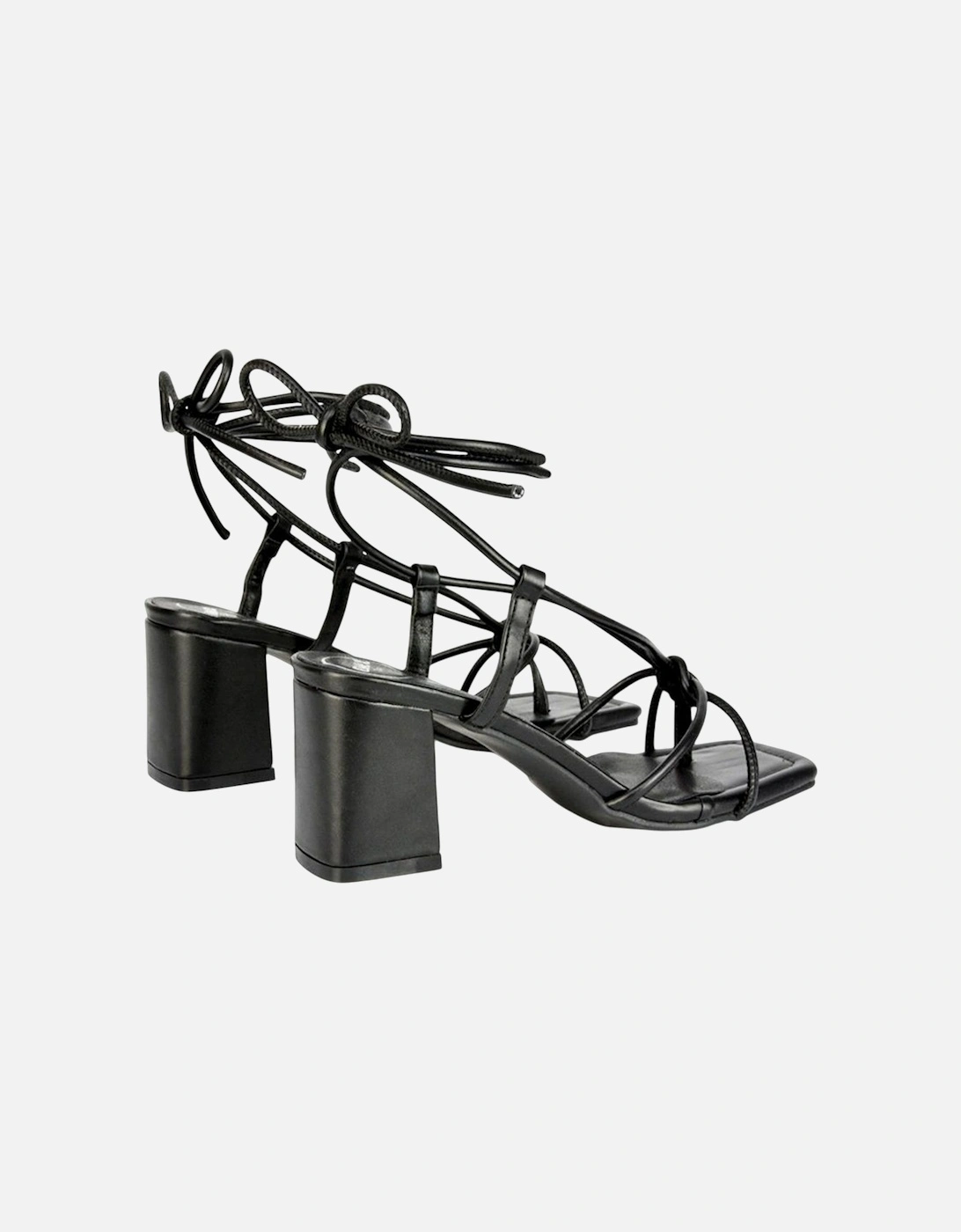 Womens/Ladies Mackenzie Lace Up Block Heel Sandals