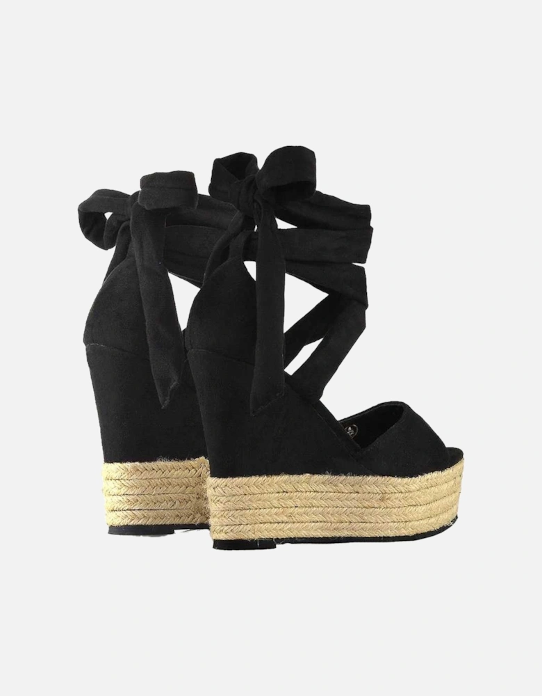 Womens/Ladies Sansa Platform Wedge Sandals