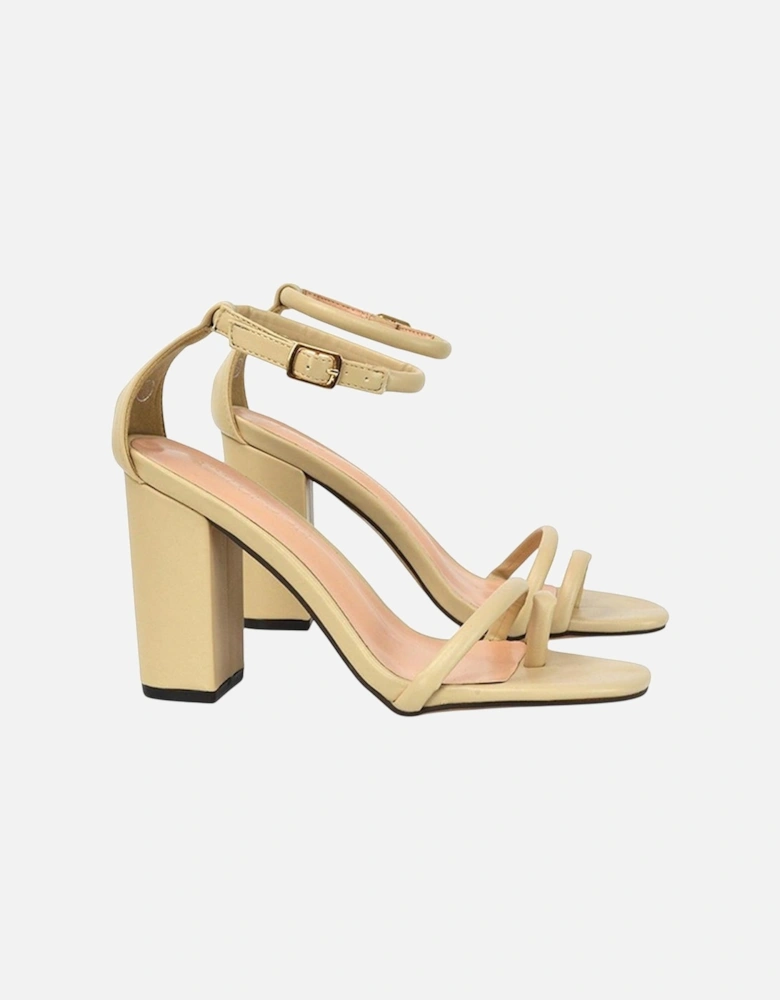 Womens/Ladies Liana Strappy High Block Heel Sandals