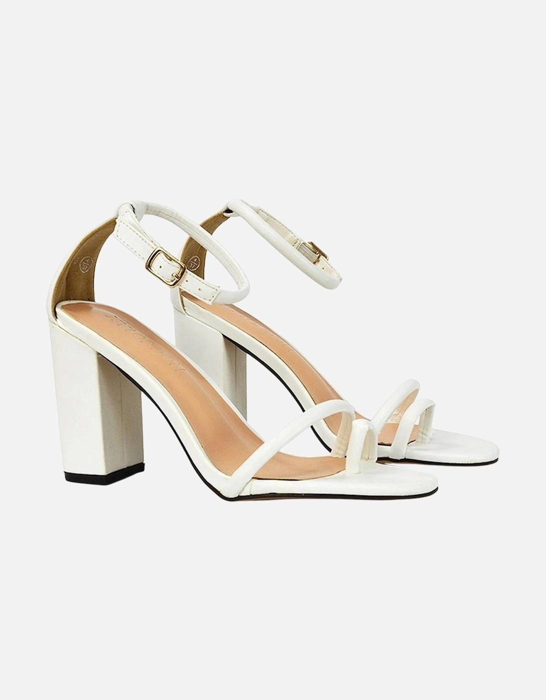 Womens/Ladies Liana Strappy High Block Heel Sandals