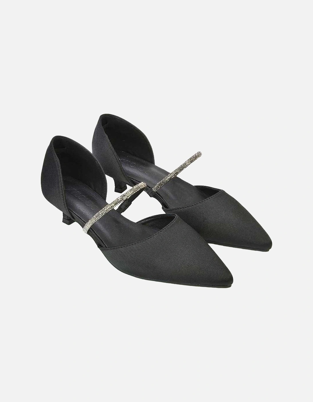 Womens/Ladies Laura Pointed Kitten Heel Court Shoes