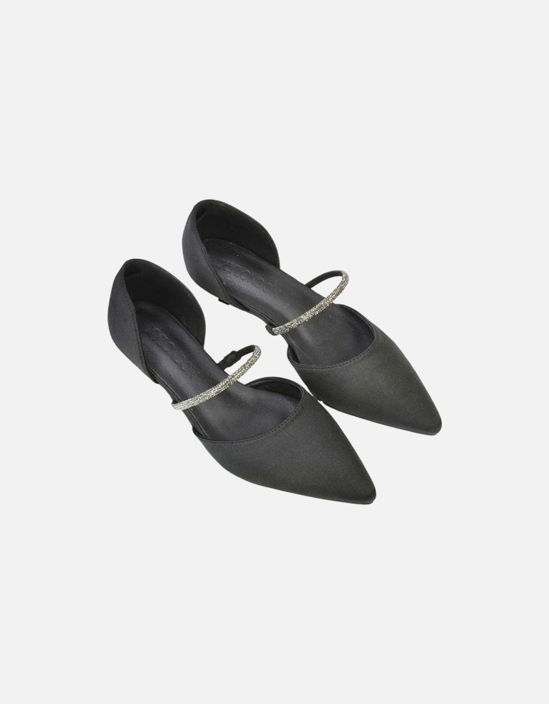 Womens/Ladies Laura Pointed Kitten Heel Court Shoes