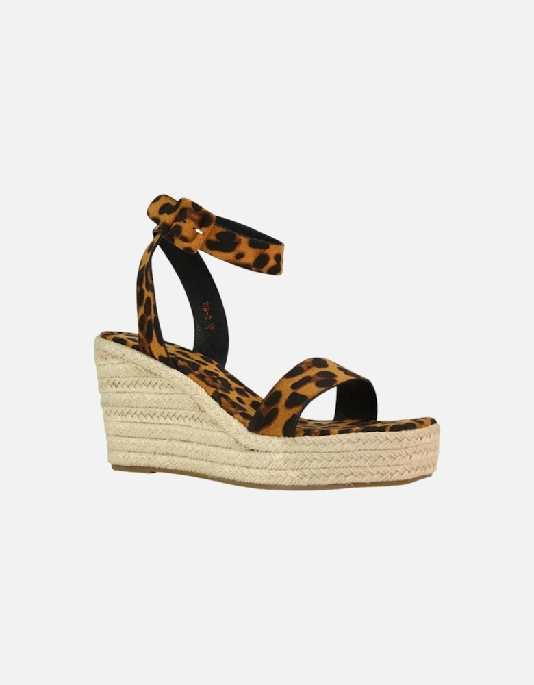 Womens/Ladies Linda Woven Wedge Heel Platform Sandals