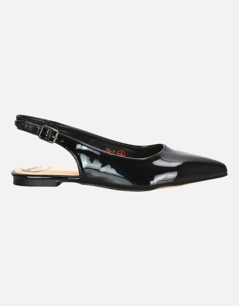 Womens/Ladies Mindy Sling Back Ballerina Flats