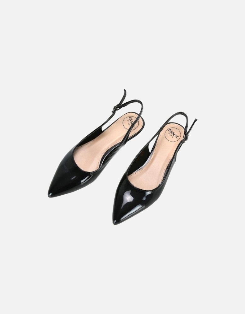 Womens/Ladies Mindy Sling Back Ballerina Flats