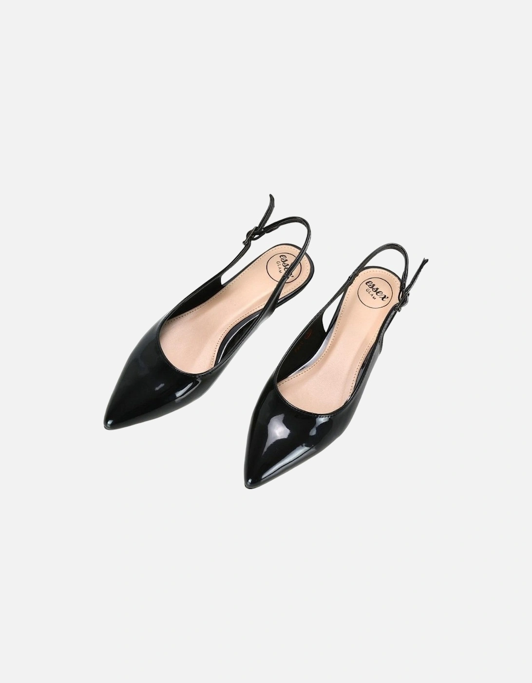 Womens/Ladies Mindy Sling Back Ballerina Flats