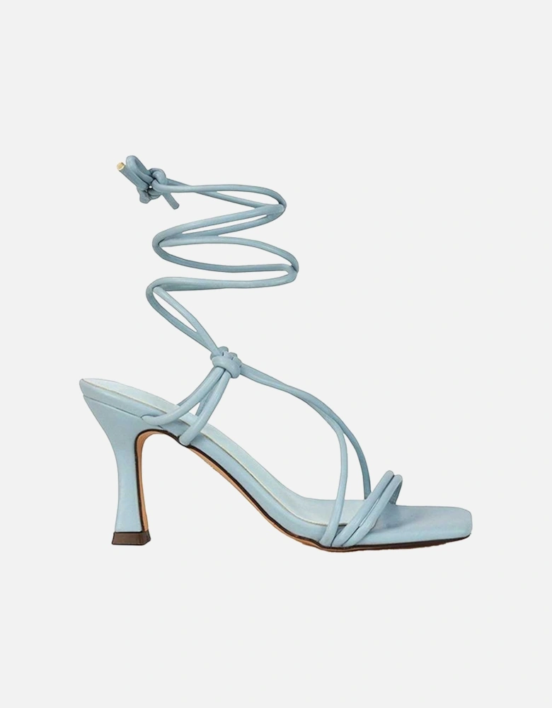 Womens/Ladies Callie Lace Up Mid High Heel Sandals