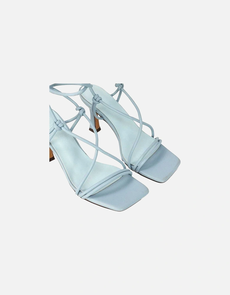 Womens/Ladies Callie Lace Up Mid High Heel Sandals