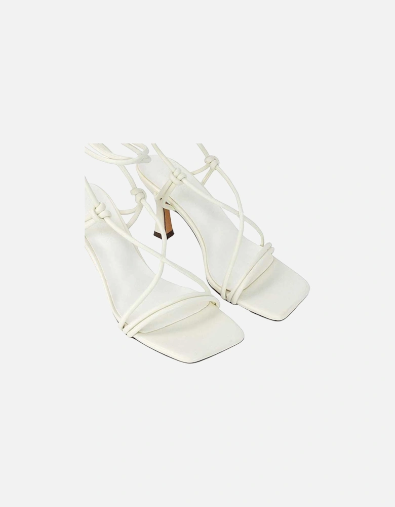 Womens/Ladies Callie Lace Up Mid High Heel Sandals