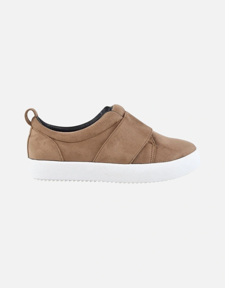 Womens/Ladies Rebecca Faux Suede Chunky Sole Trainers