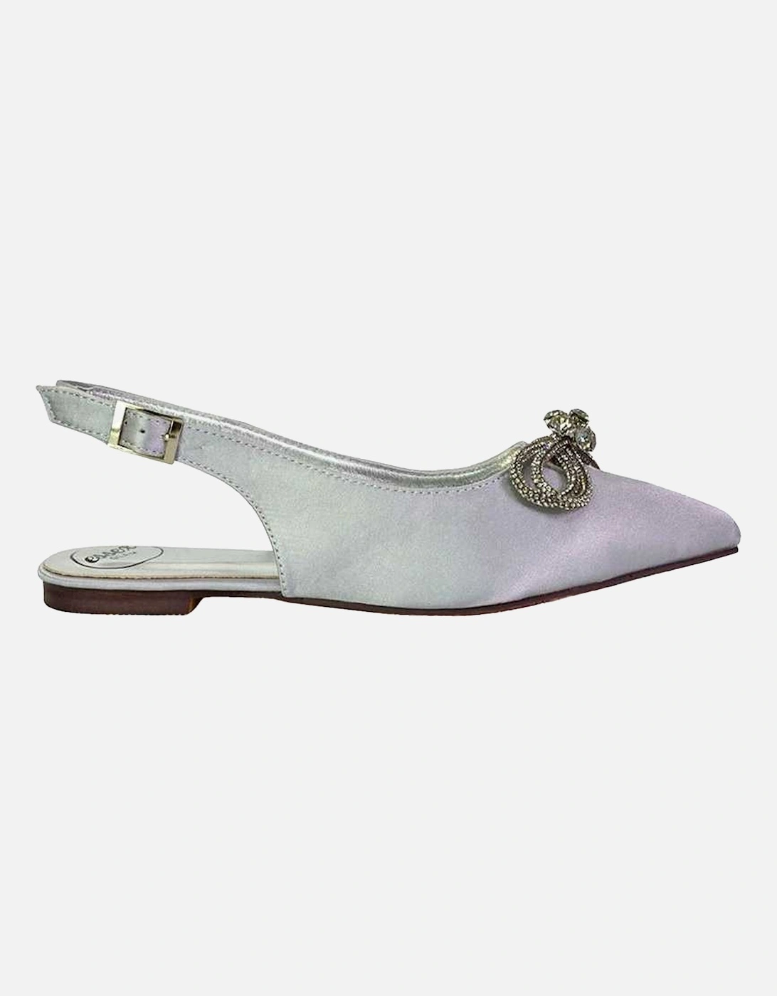 Womens/Ladies Ossie Diamante Sling Back Pumps, 5 of 4