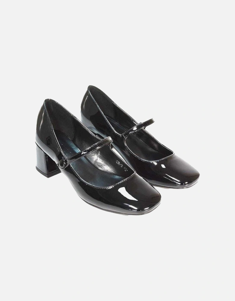 Womens/Ladies Leneka Slip-on Low Block Heel Court Shoes