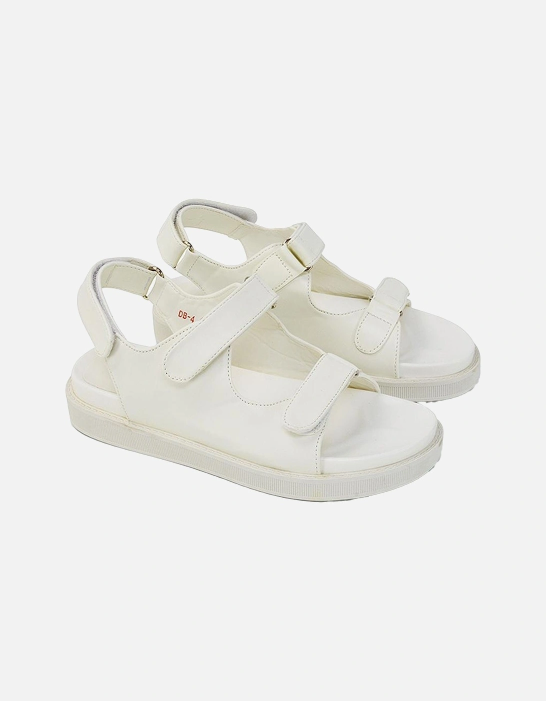 Womens/Ladies Asher Double Strap Platform Heel Sandals