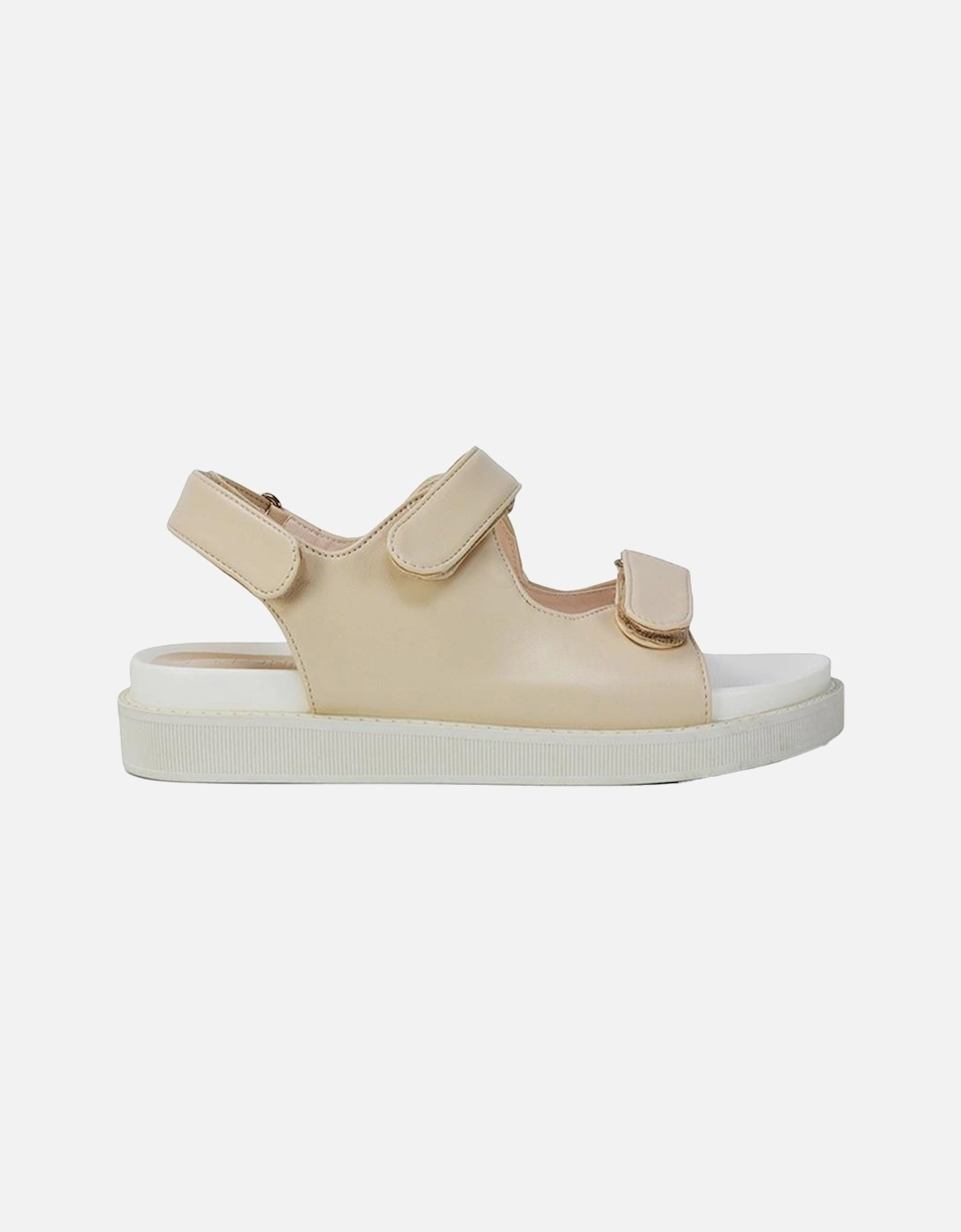 Womens/Ladies Asher Double Strap Platform Heel Sandals, 5 of 4