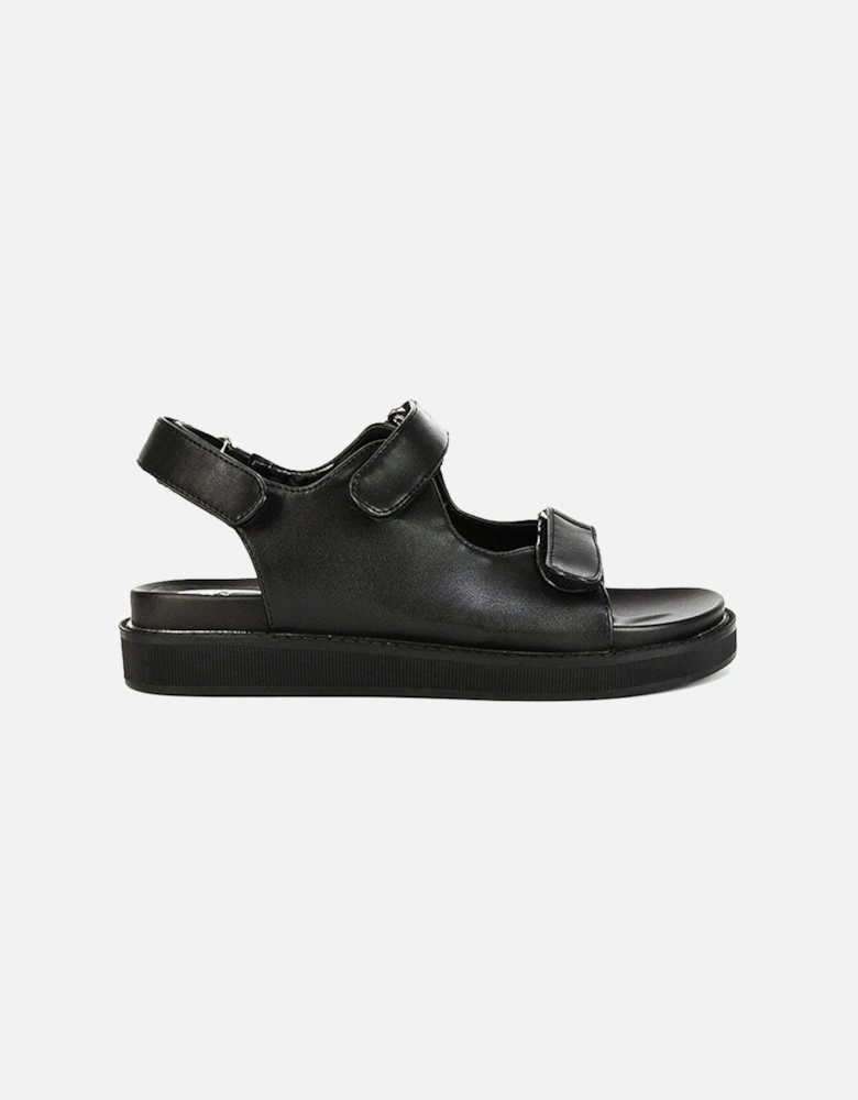 Womens/Ladies Asher Double Strap Platform Heel Sandals