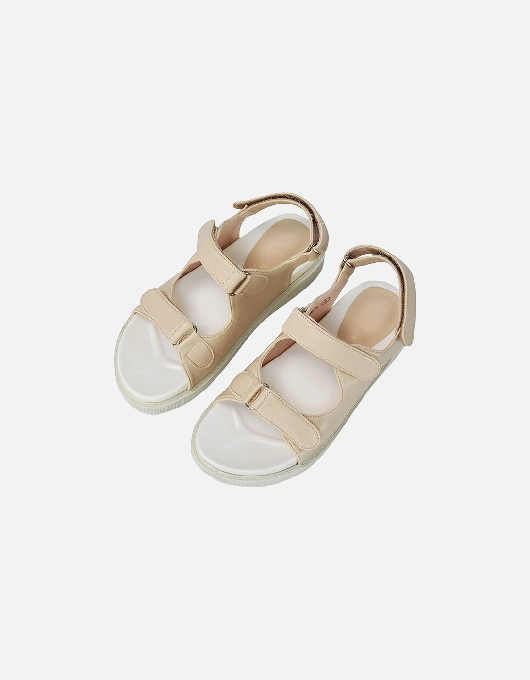 Womens/Ladies Asher Double Strap Platform Heel Sandals