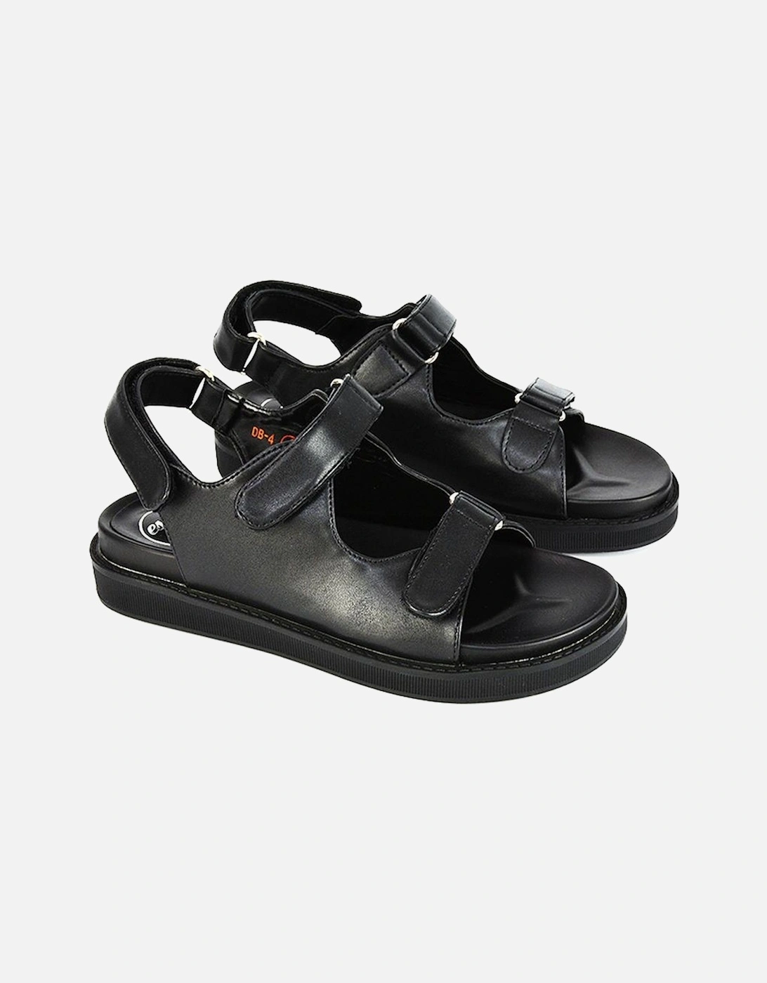 Womens/Ladies Asher Double Strap Platform Heel Sandals