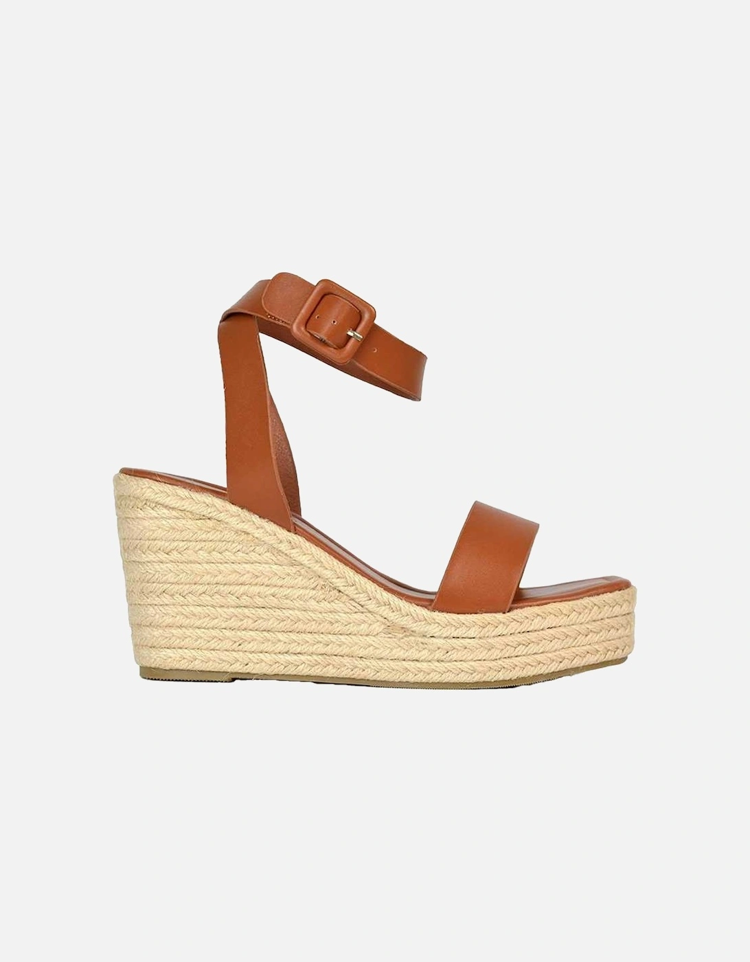 Womens/Ladies Linda Strappy Platform Heel Wedge Sandals