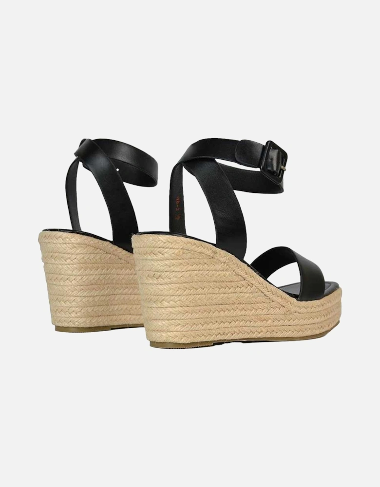 Womens/Ladies Linda Strappy Platform Heel Wedge Sandals