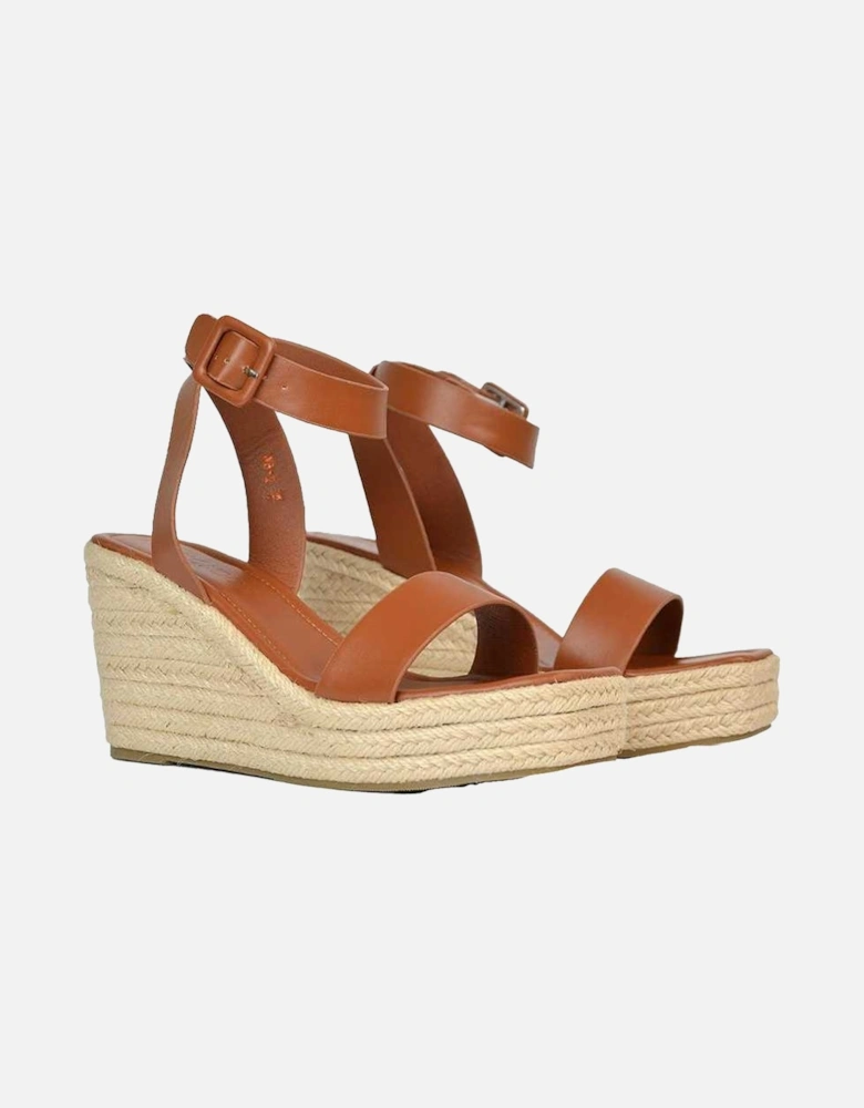 Womens/Ladies Linda Strappy Platform Heel Wedge Sandals