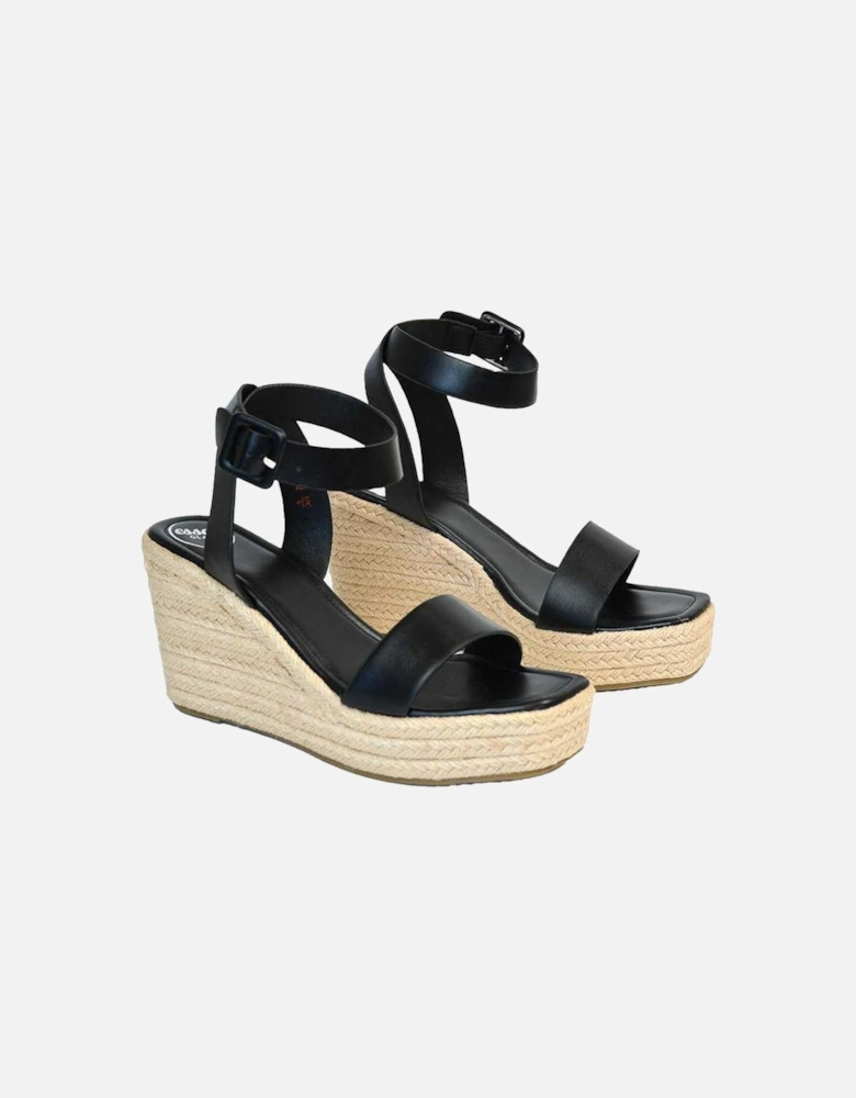 Womens/Ladies Linda Strappy Platform Heel Wedge Sandals