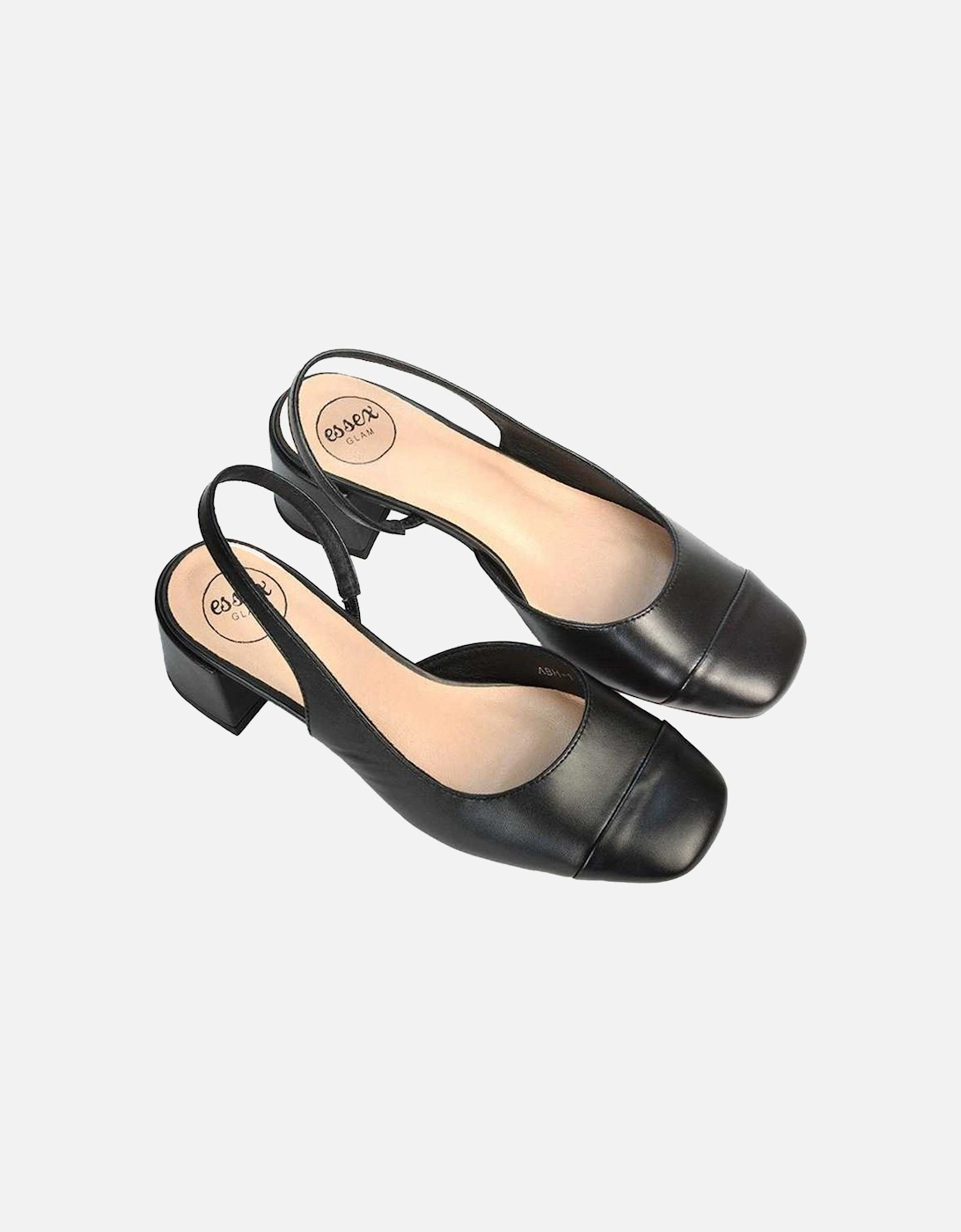 Womens/Ladies Karis Block Heel Court Shoes