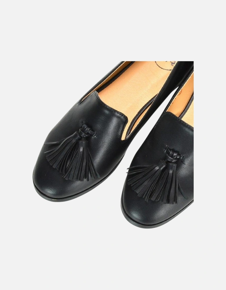Womens/Ladies Betsy Tassel Pointed Flat Loafers